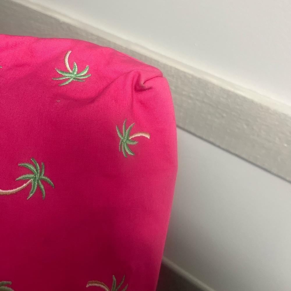 Talbots Pink Palm Tree Shoulder Bag Purse - Picture 5 of 7